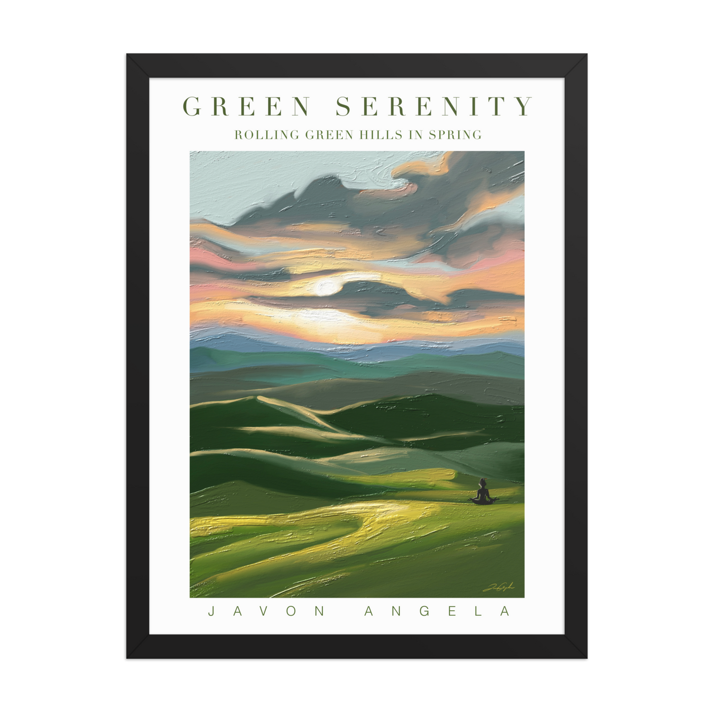 Green Serenity Fine Art Print