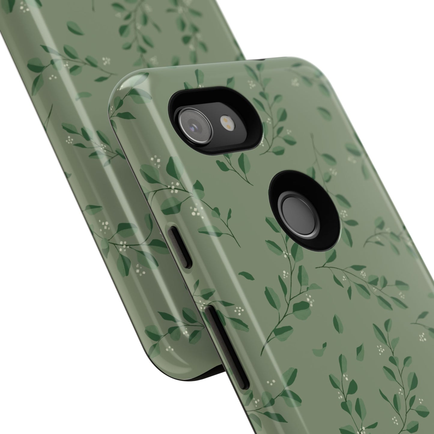 Floral Phone Case — Olive Green Botanical iPhone Cover
