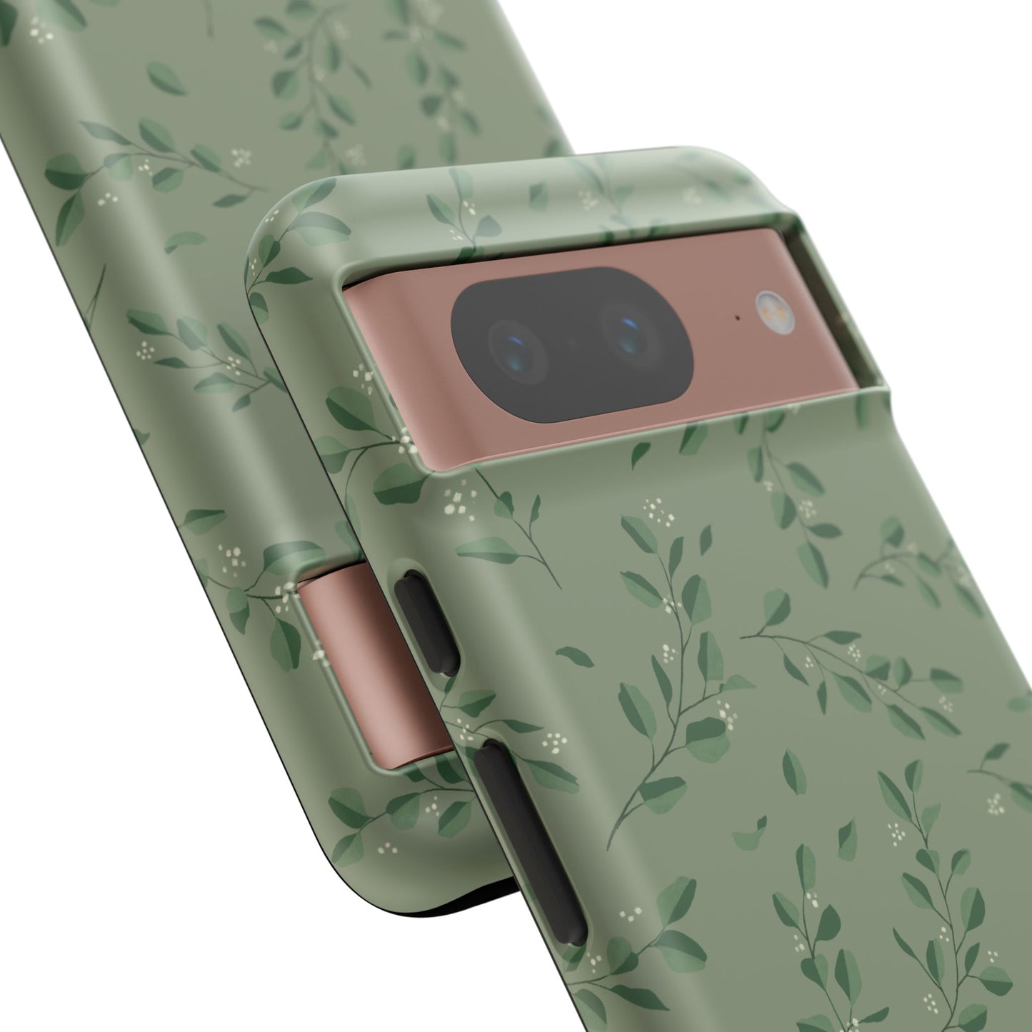 Floral Phone Case — Olive Green Botanical iPhone Cover