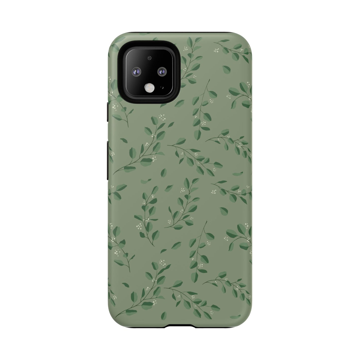 Floral Phone Case — Olive Green Botanical iPhone Cover