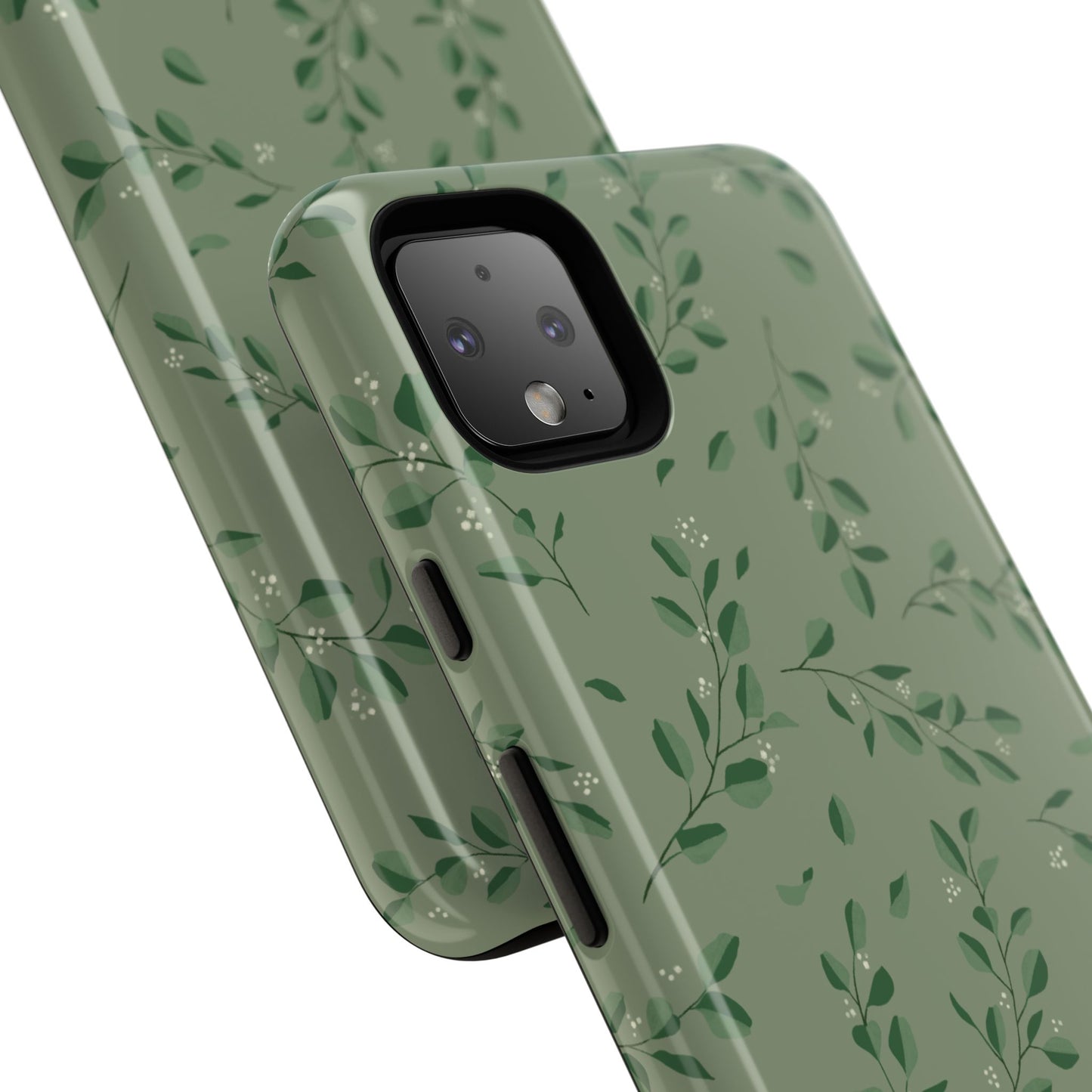 Floral Phone Case — Olive Green Botanical iPhone Cover