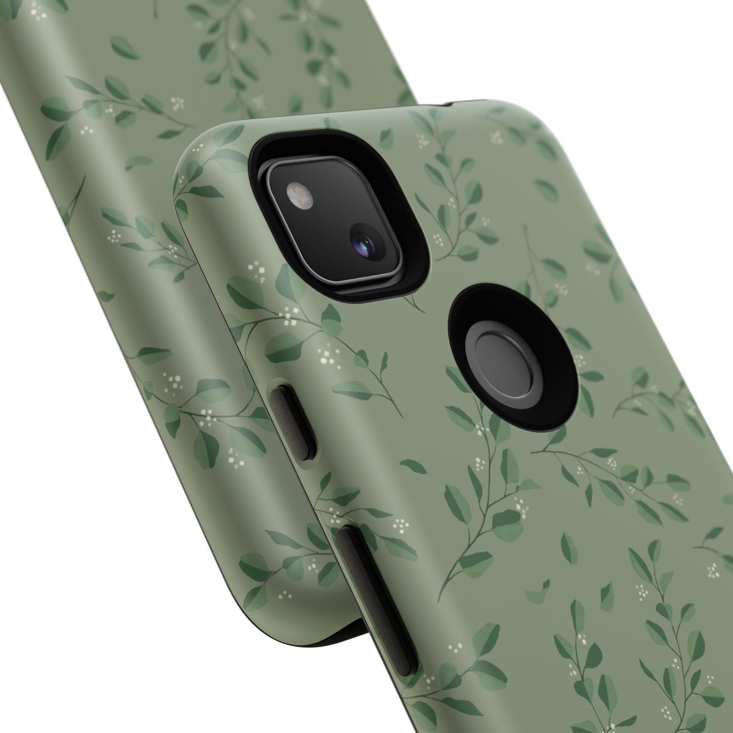 Floral Phone Case — Olive Green Botanical iPhone Cover