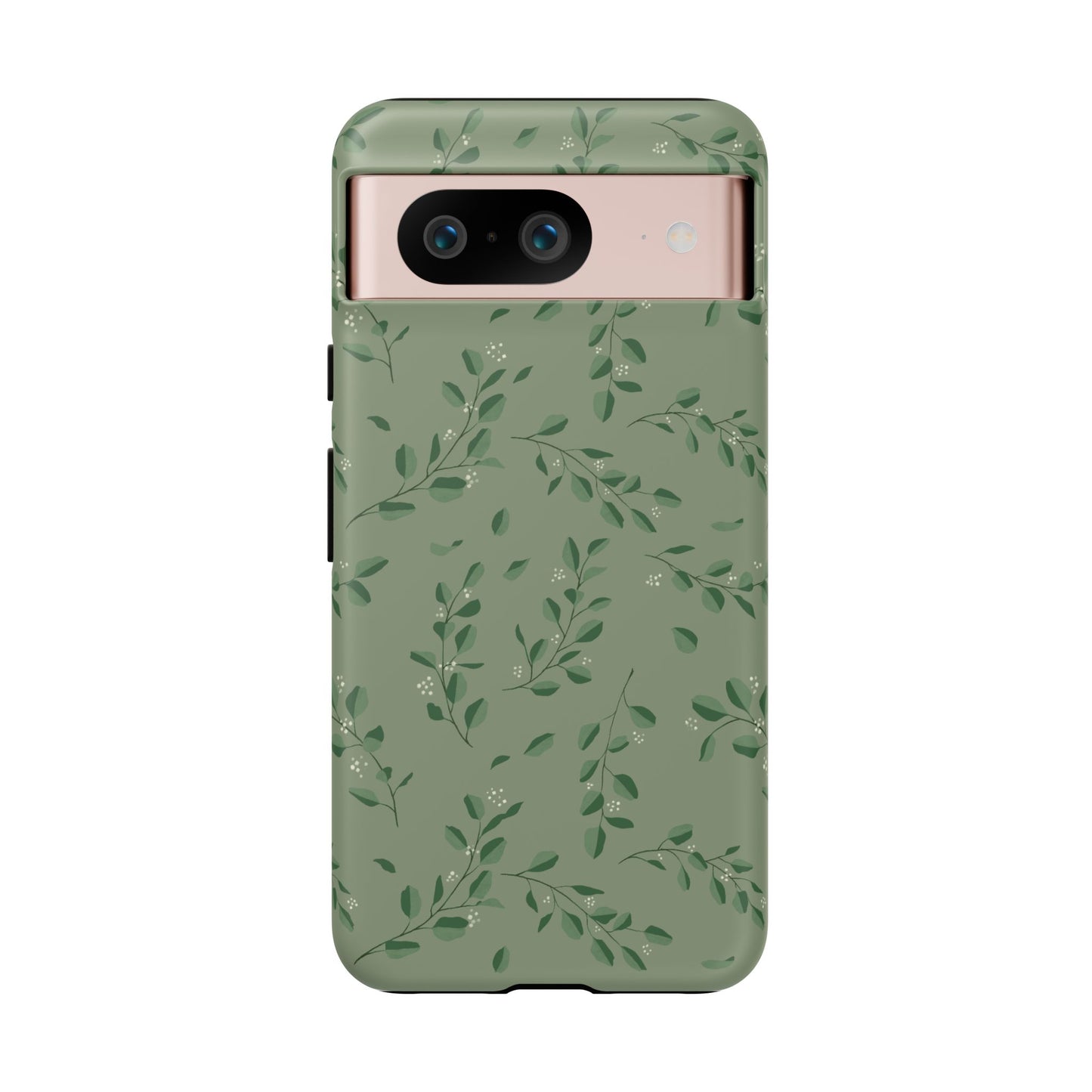 Floral Phone Case — Olive Green Botanical iPhone Cover