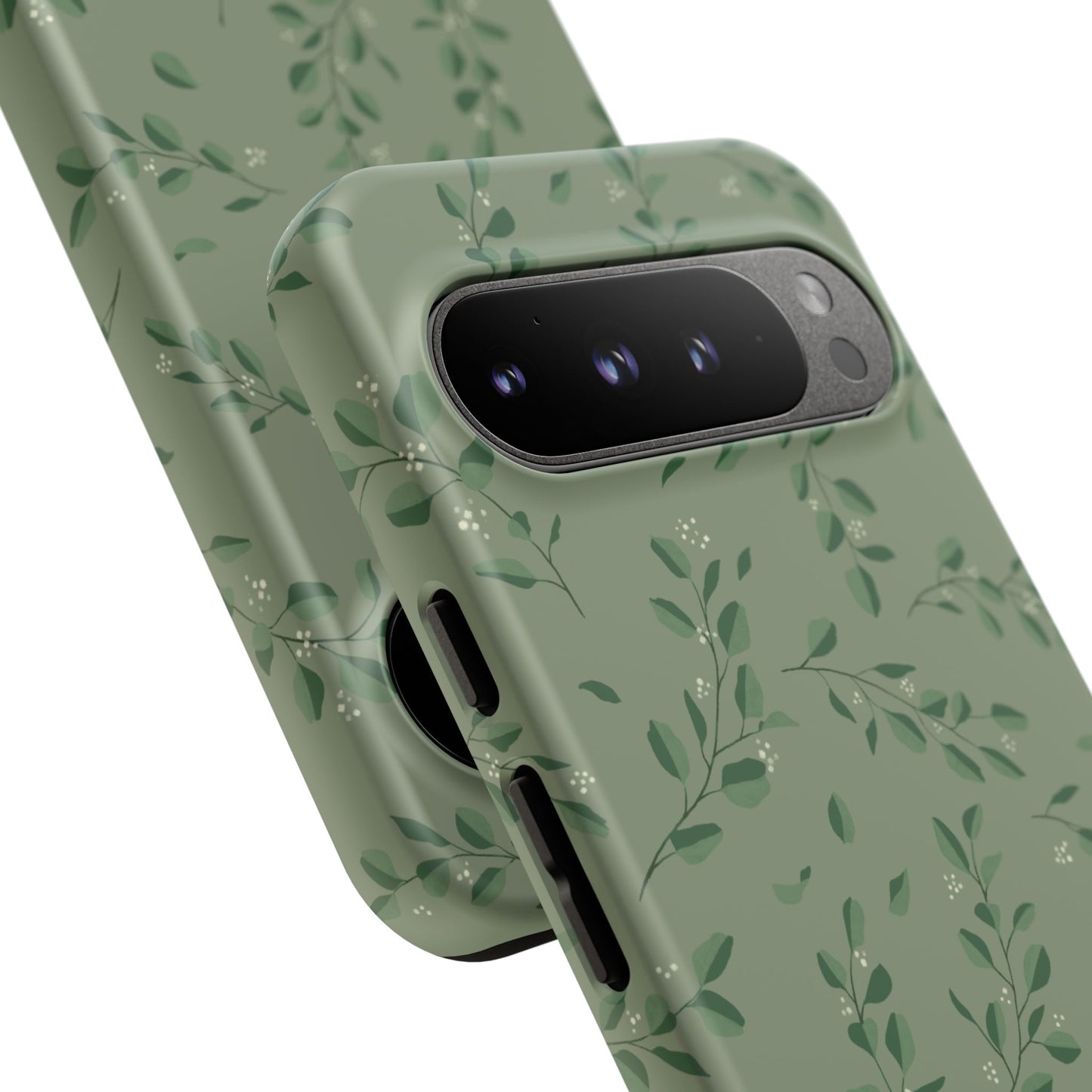 Floral Phone Case — Olive Green Botanical iPhone Cover