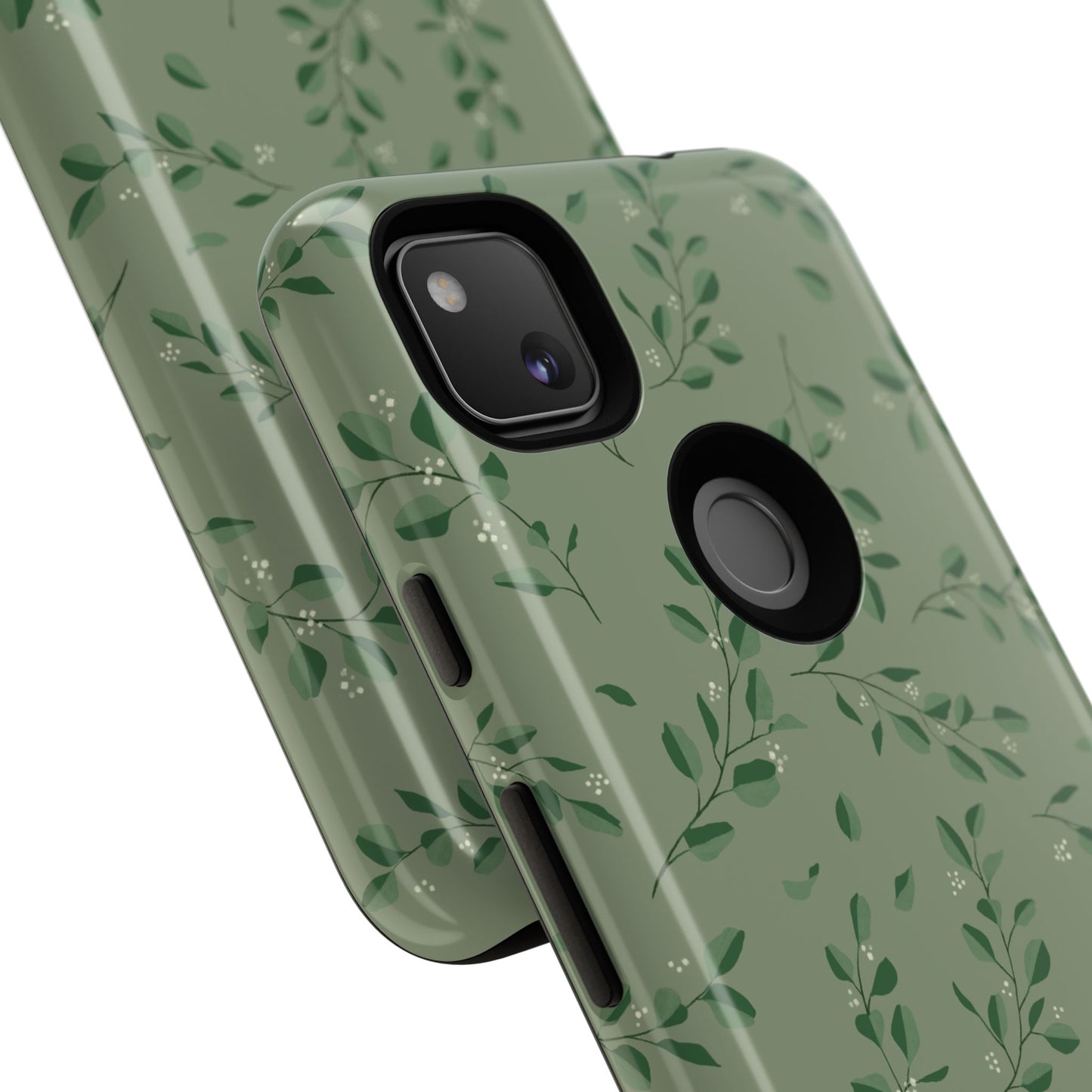 Floral Phone Case — Olive Green Botanical iPhone Cover