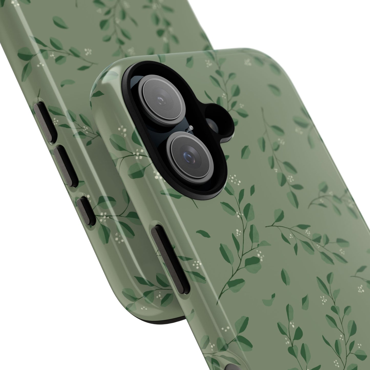 Floral Phone Case — Olive Green Botanical iPhone Cover