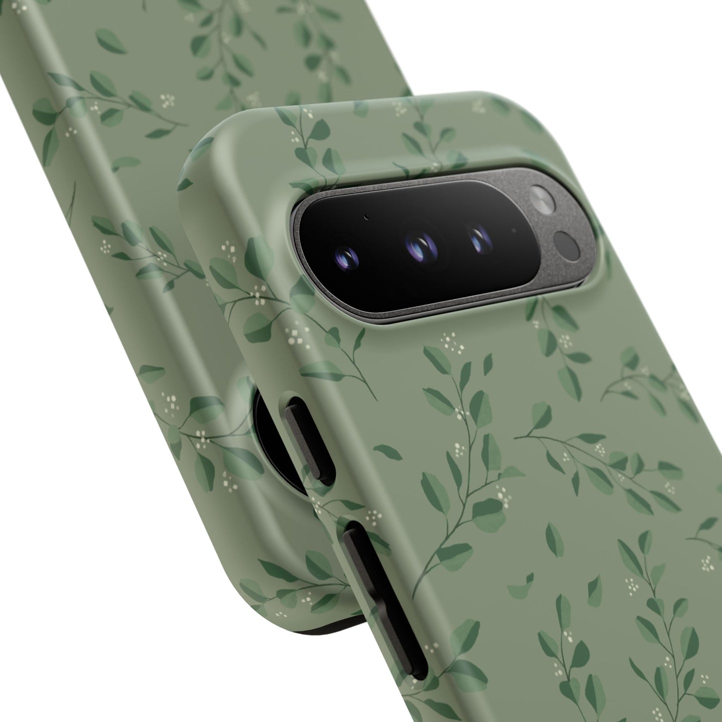 Floral Phone Case — Olive Green Botanical iPhone Cover