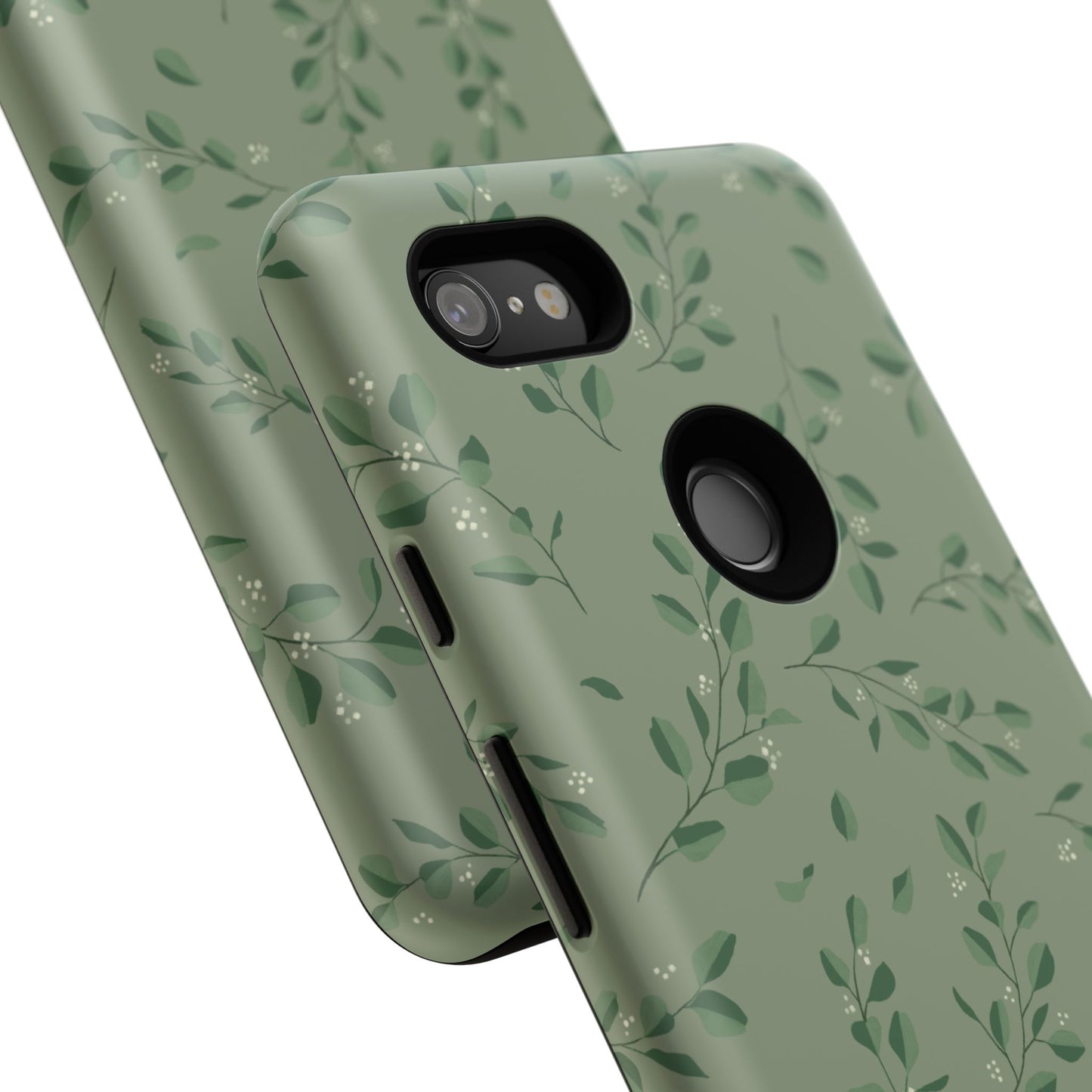Floral Phone Case — Olive Green Botanical iPhone Cover