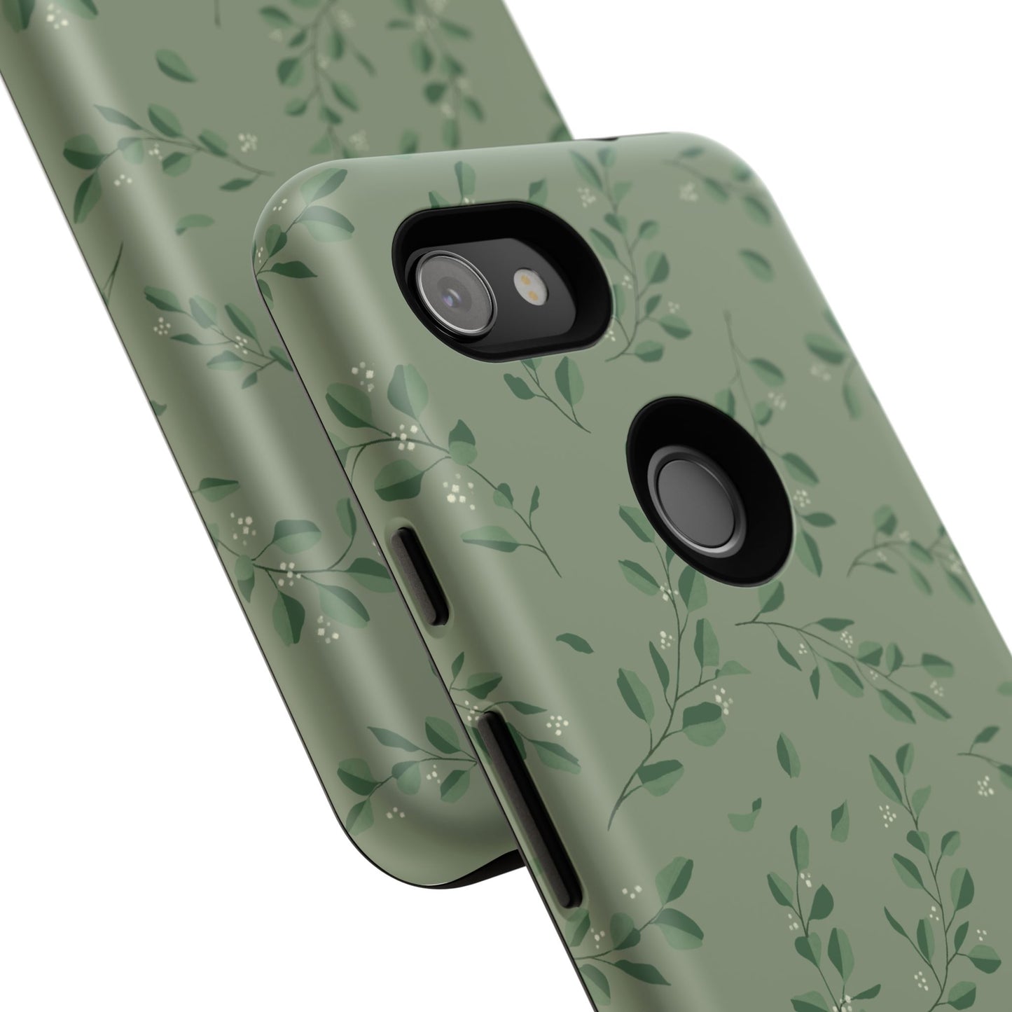 Floral Phone Case — Olive Green Botanical iPhone Cover