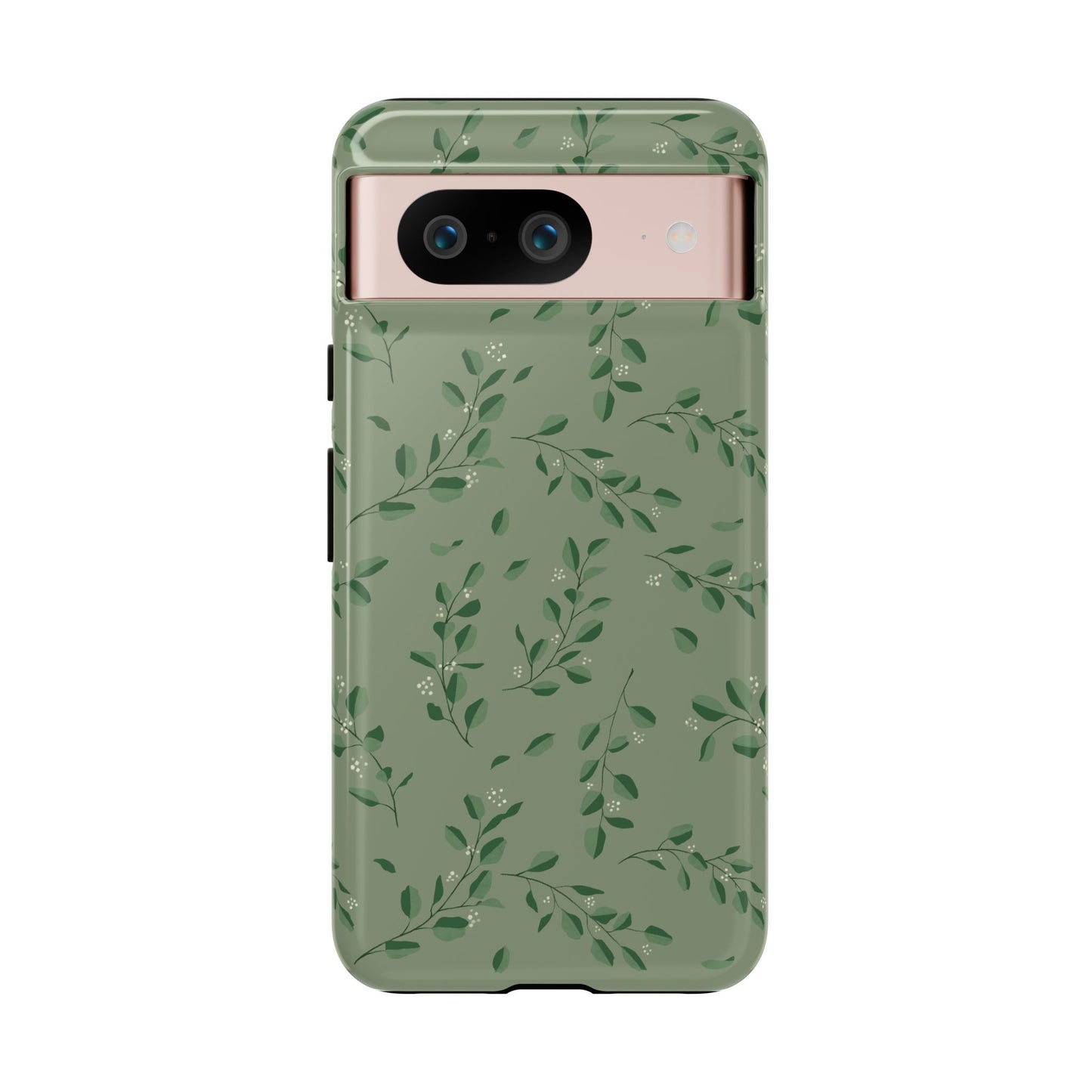 Floral Phone Case — Olive Green Botanical iPhone Cover