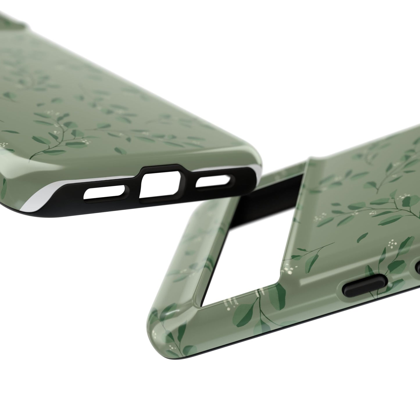Floral Phone Case — Olive Green Botanical iPhone Cover