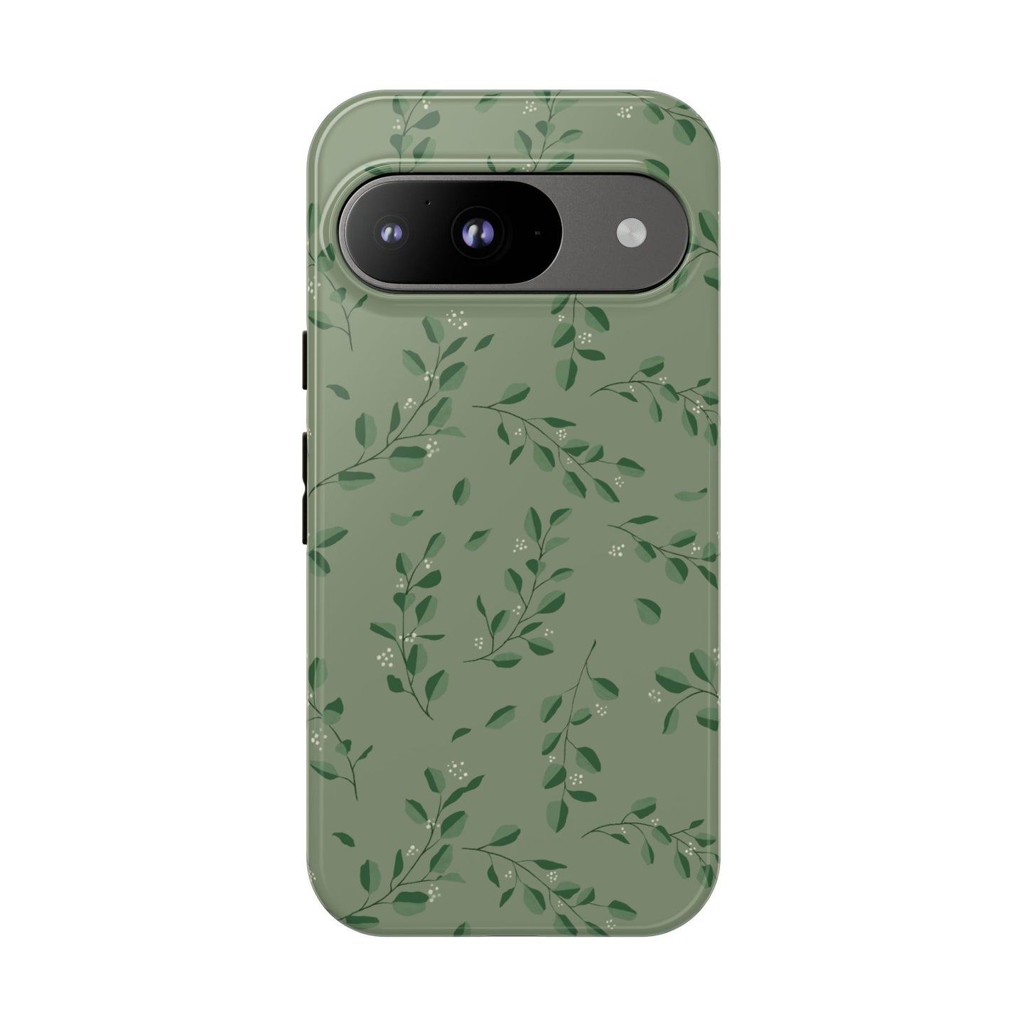 Floral Phone Case — Olive Green Botanical iPhone Cover
