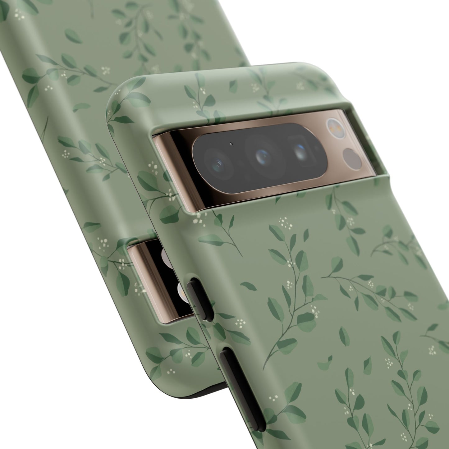 Floral Phone Case — Olive Green Botanical iPhone Cover