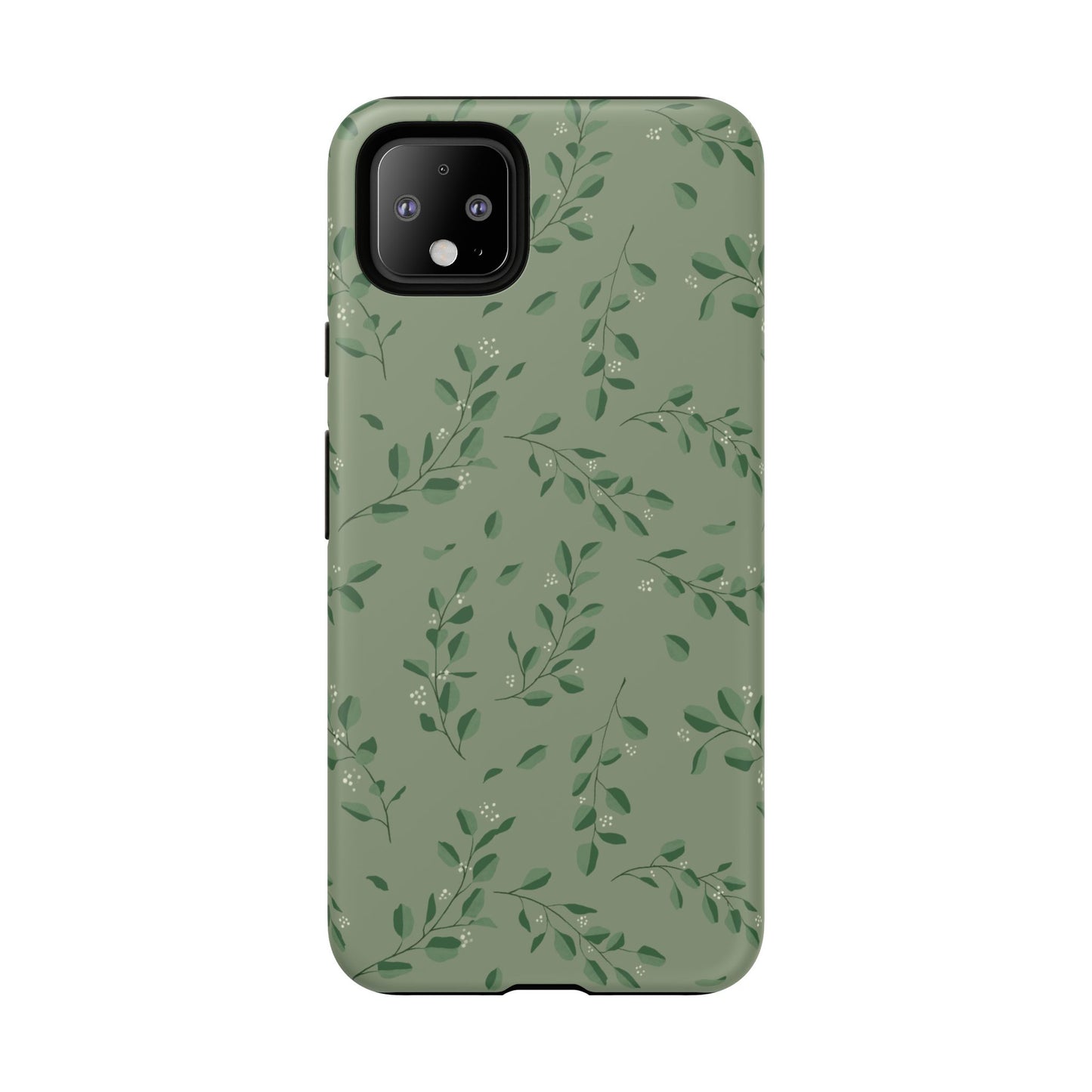 Floral Phone Case — Olive Green Botanical iPhone Cover
