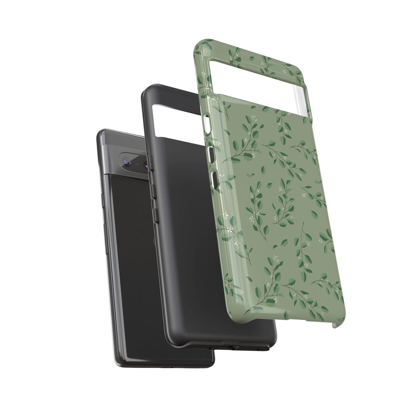 Floral Phone Case — Olive Green Botanical iPhone Cover