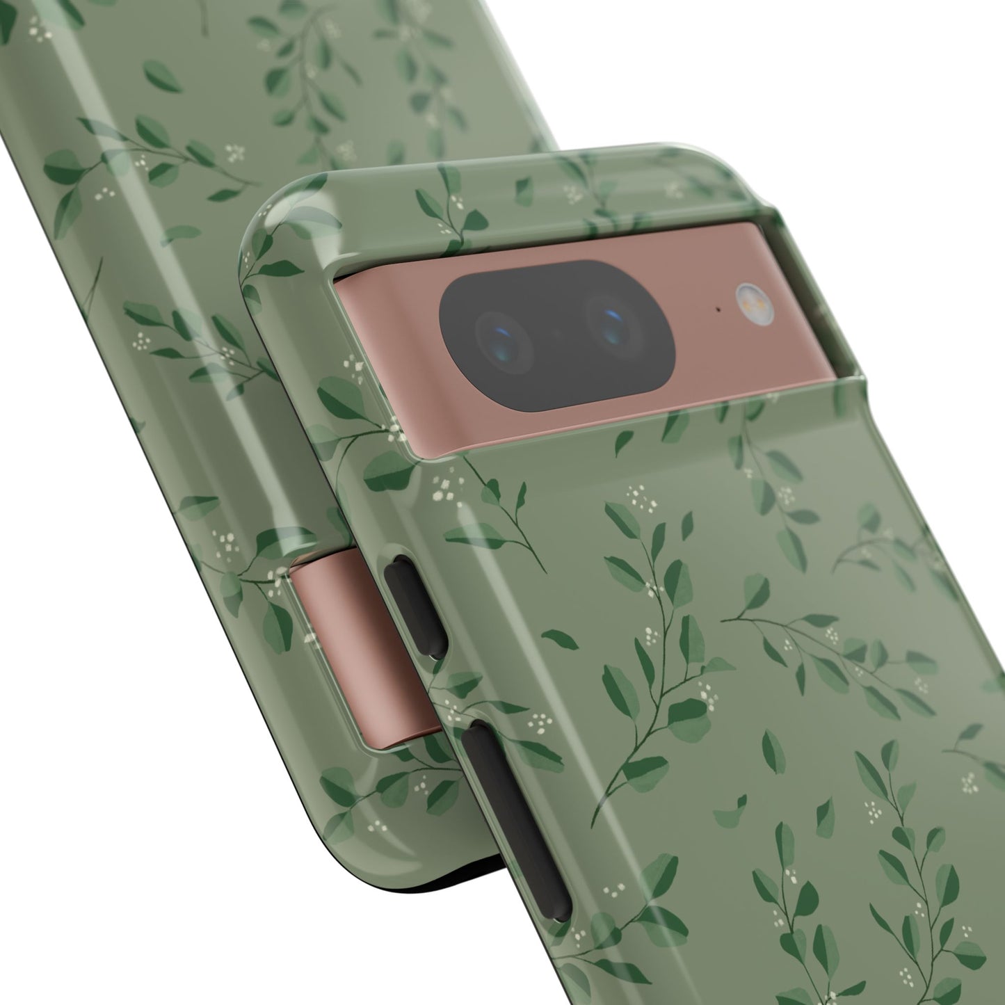 Floral Phone Case — Olive Green Botanical iPhone Cover