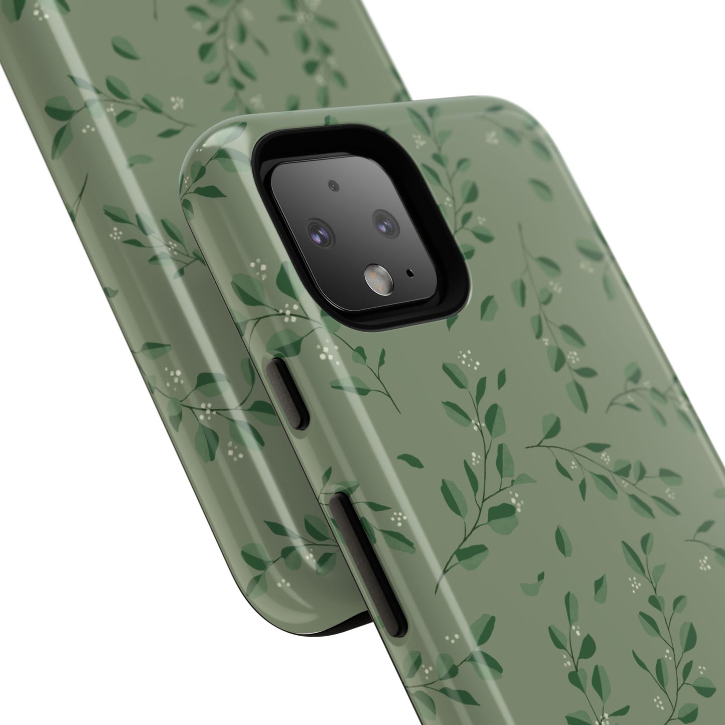 Floral Phone Case — Olive Green Botanical iPhone Cover