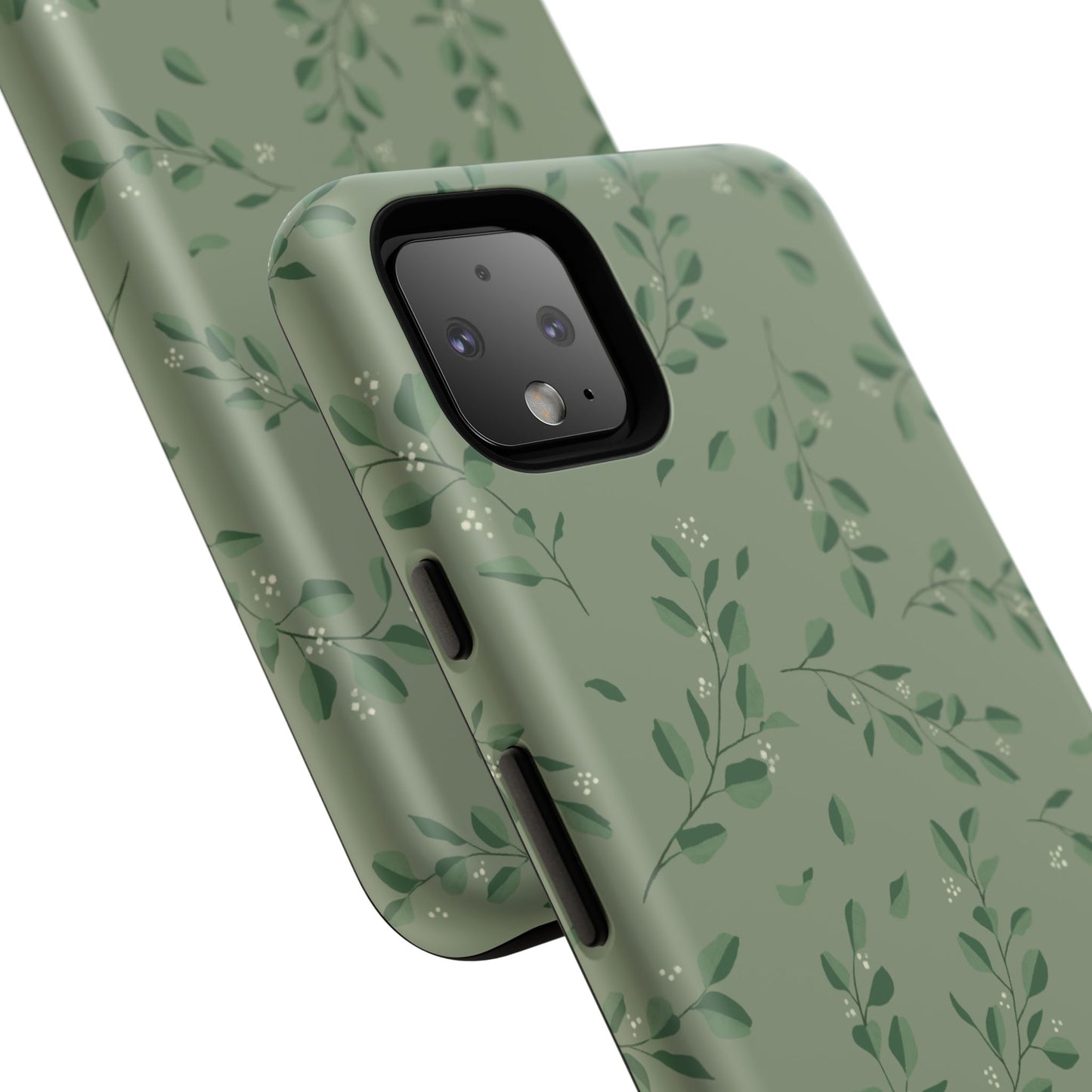 Floral Phone Case — Olive Green Botanical iPhone Cover