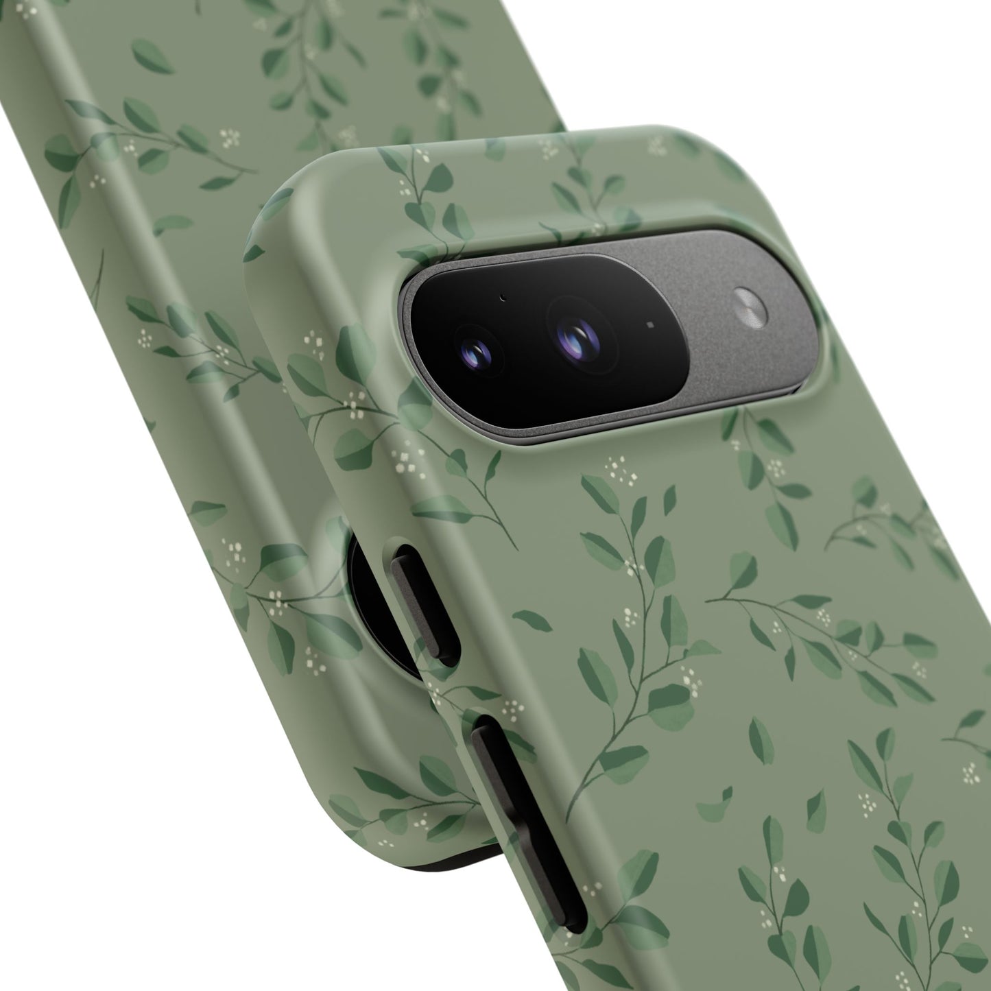 Floral Phone Case — Olive Green Botanical iPhone Cover