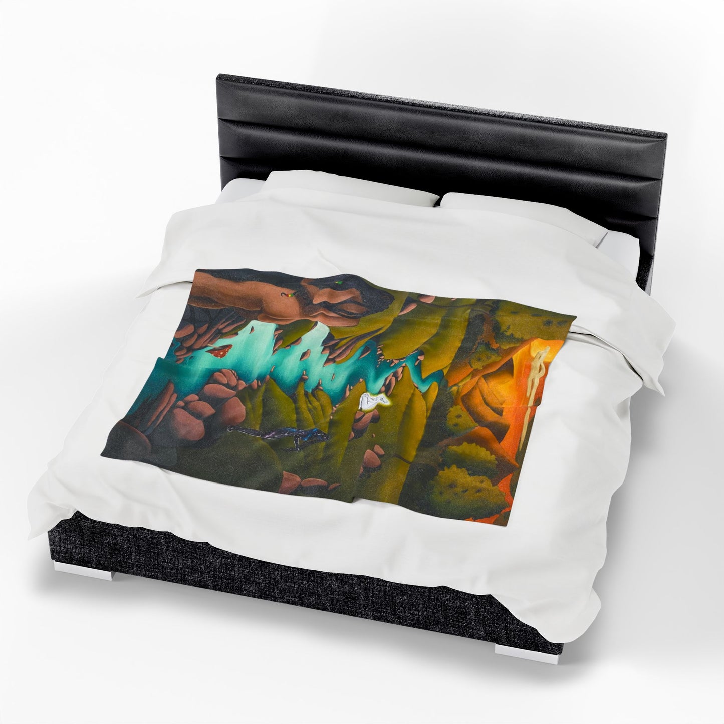 333 Plush Blanket — Dreamy Forest Landscape Throw