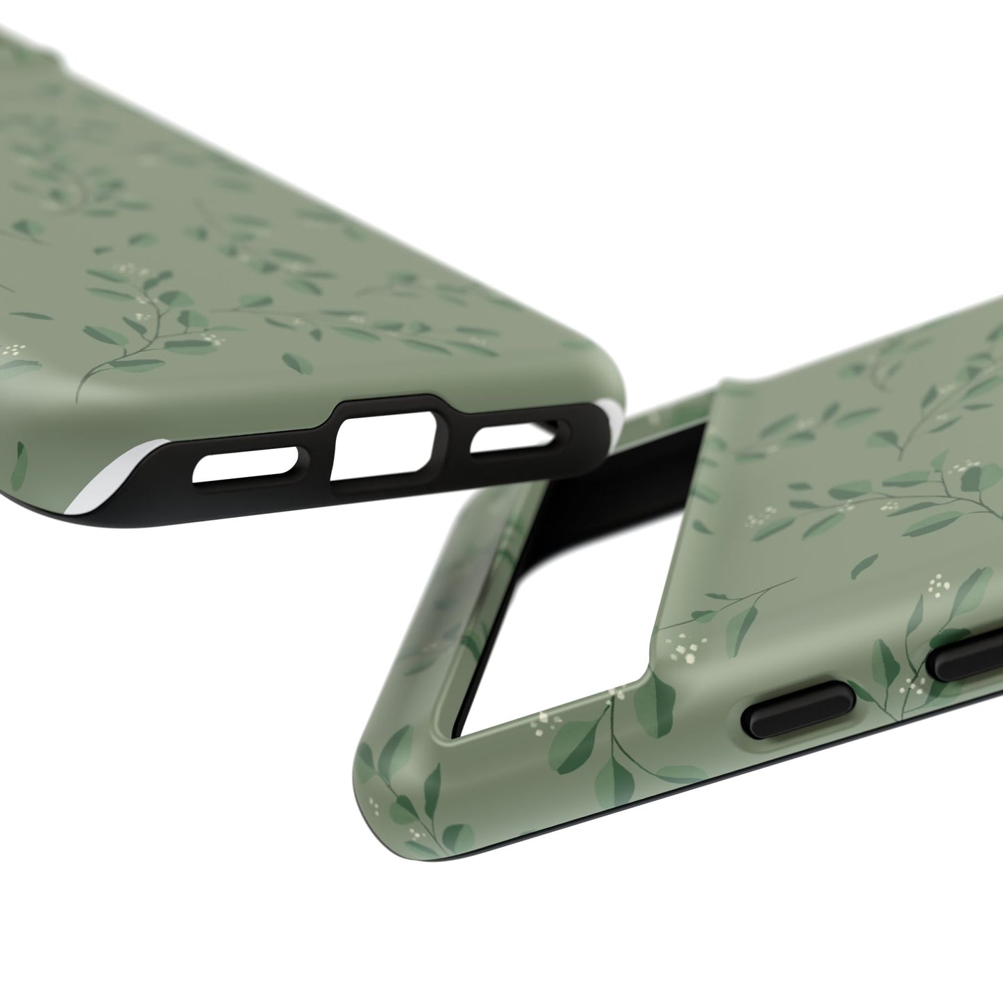 Floral Phone Case — Olive Green Botanical iPhone Cover