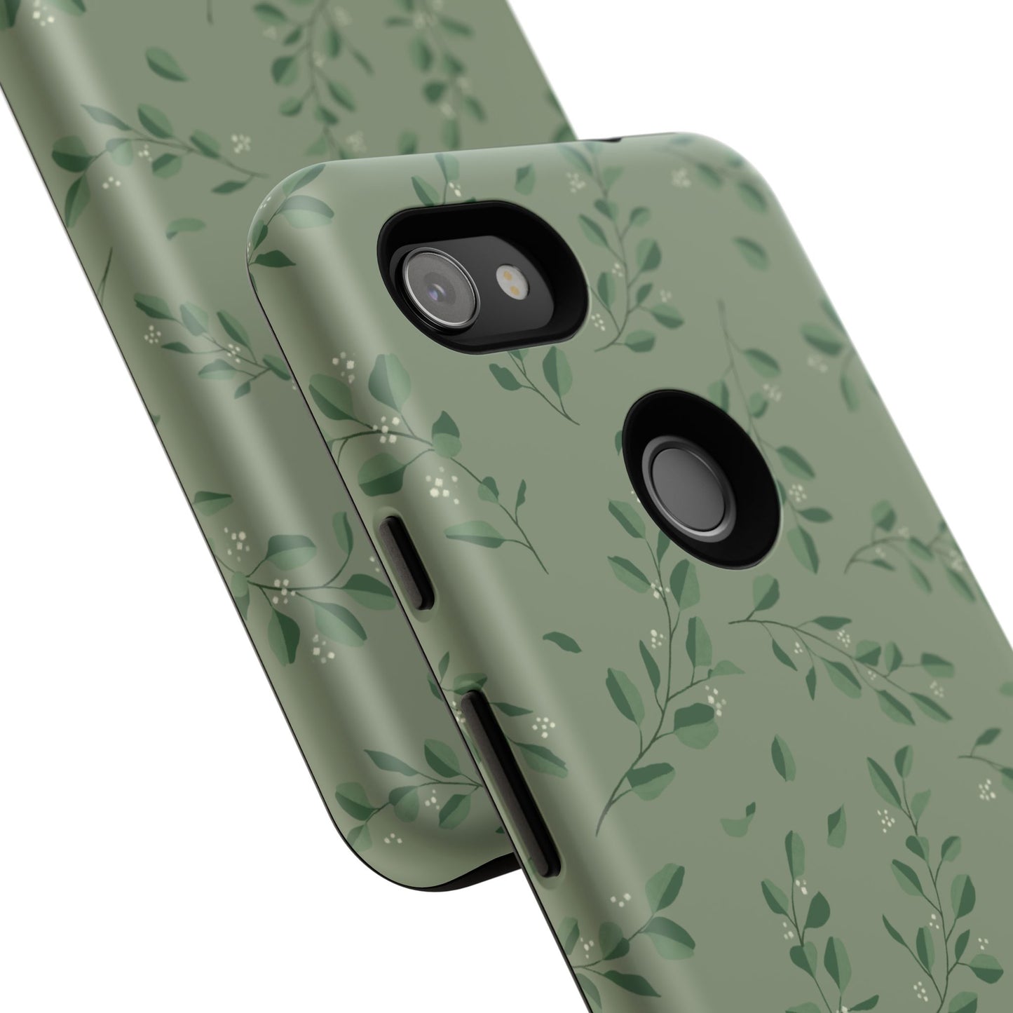 Floral Phone Case — Olive Green Botanical iPhone Cover