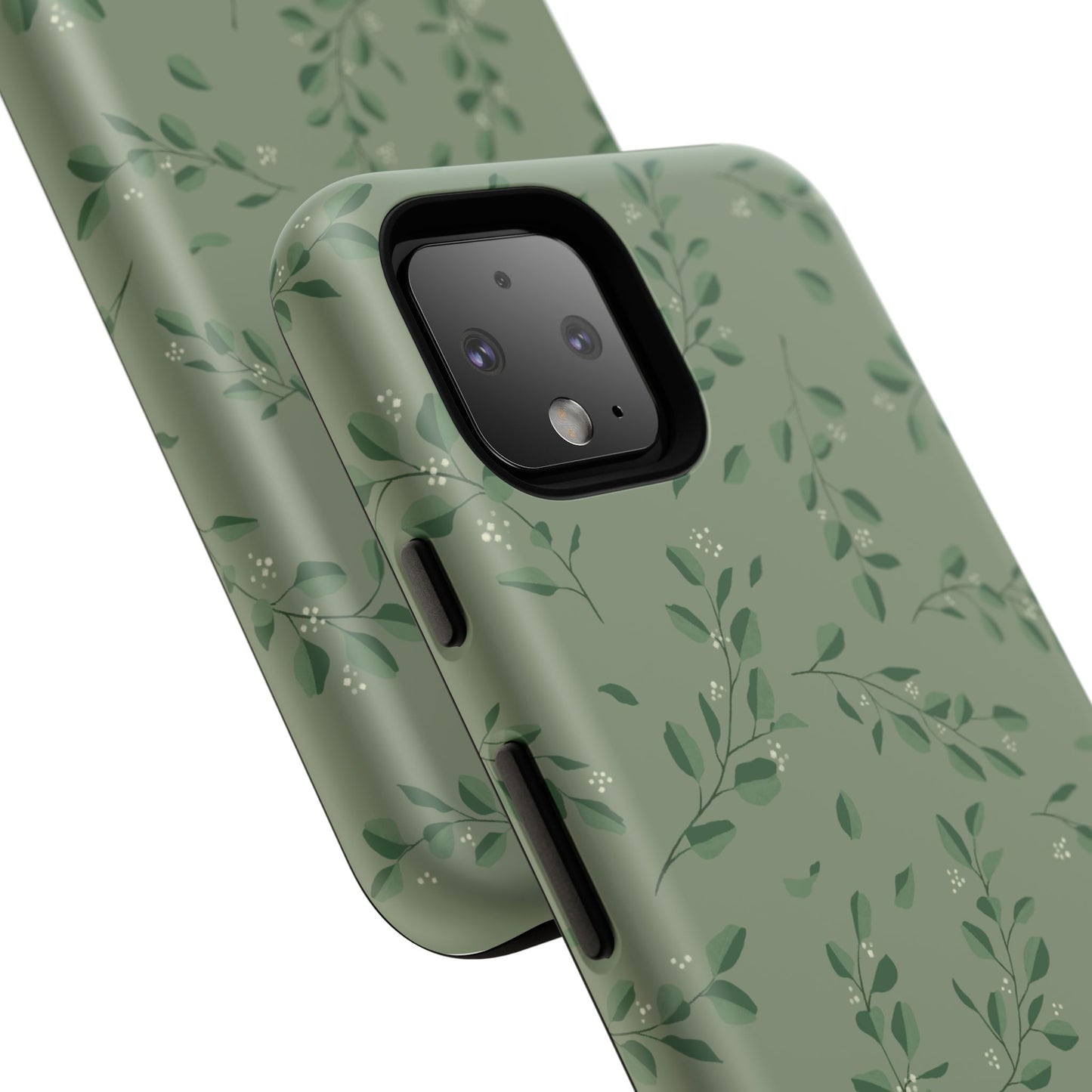 Floral Phone Case — Olive Green Botanical iPhone Cover