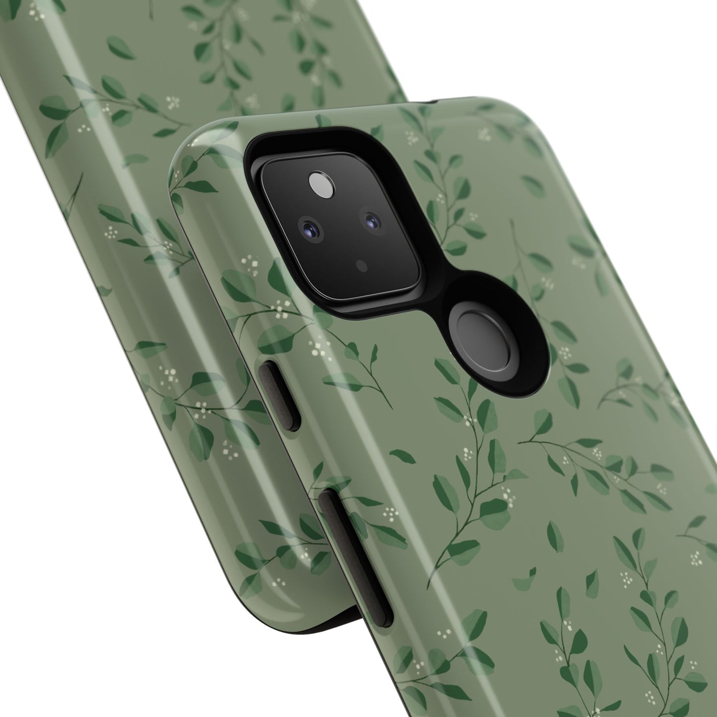 Floral Phone Case — Olive Green Botanical iPhone Cover