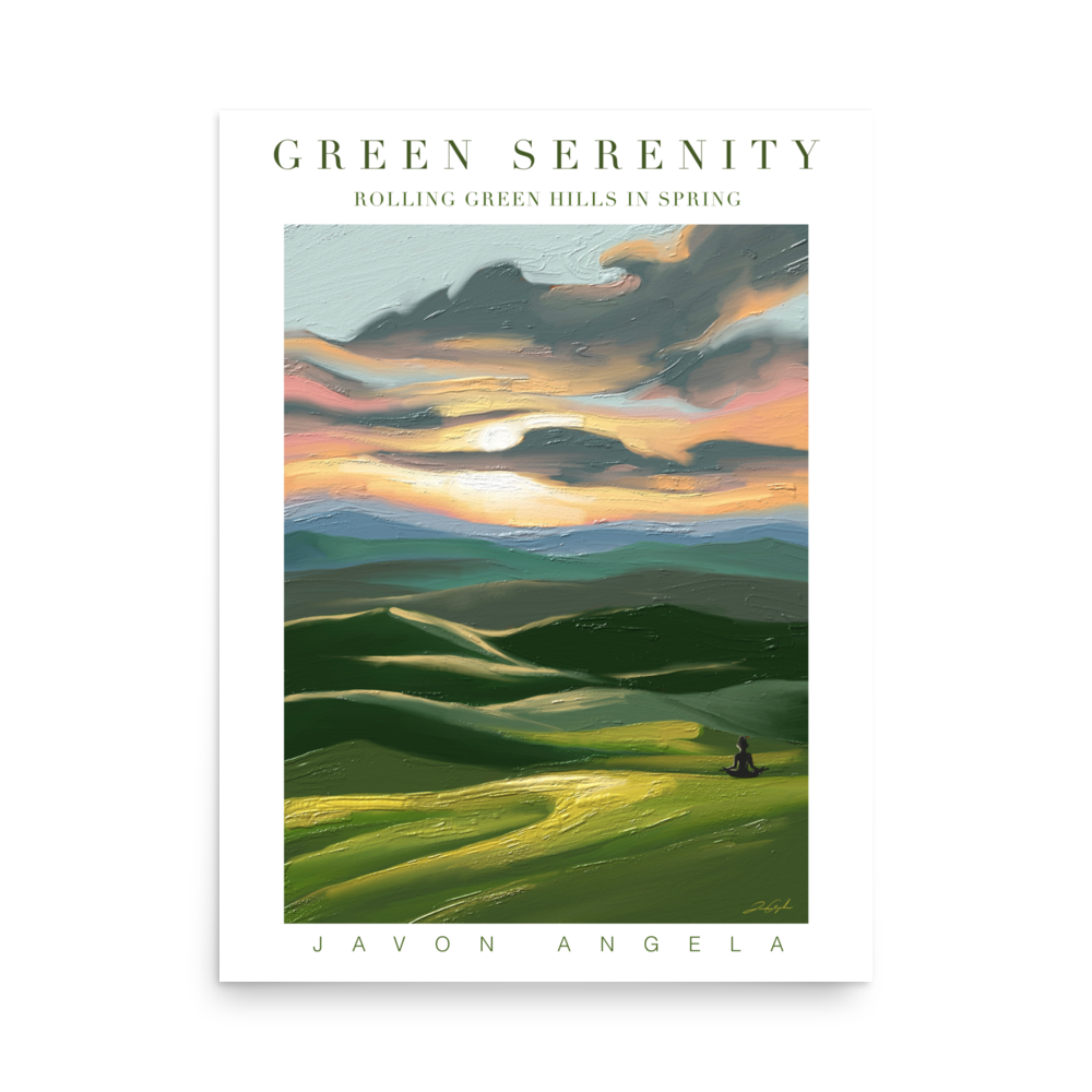 Green Serenity Fine Art Print